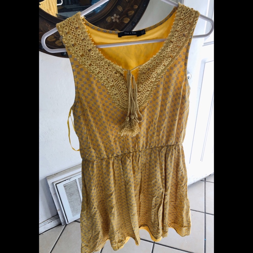 Doe and Rae Yellow Dress.